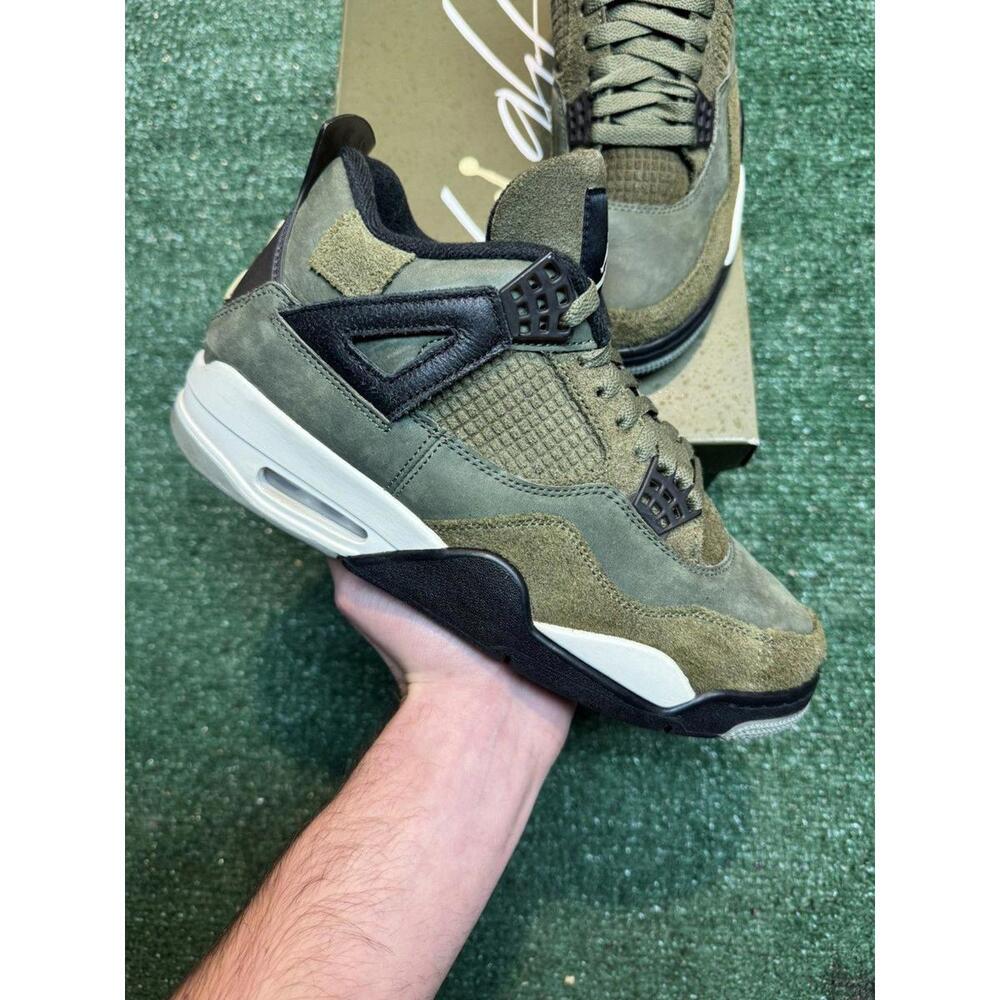 Jordan Retro 4 Olive Green Size 9